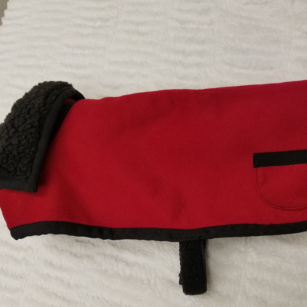 RED fancy jacket for dog apparel